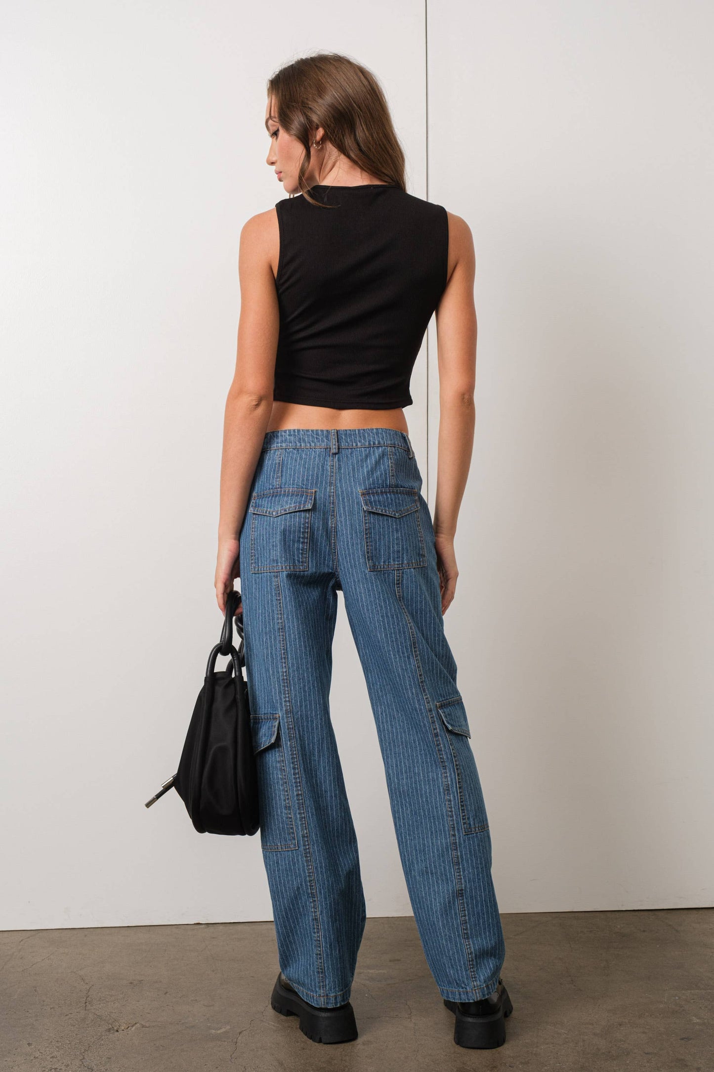RUCHED KEYHOLE TANK