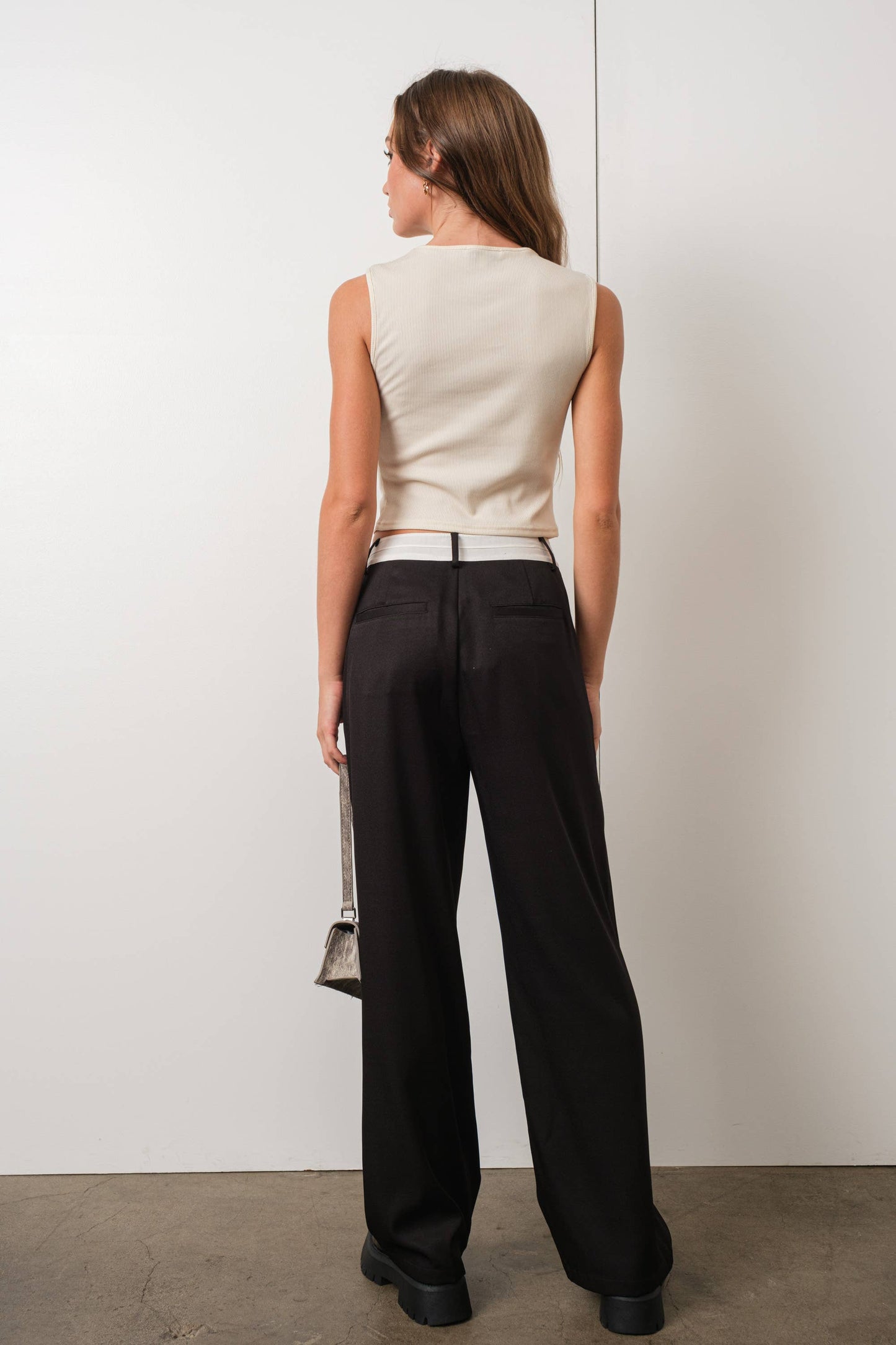 RUCHED KEYHOLE TANK